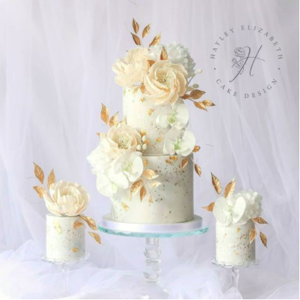 flowers wedding cake