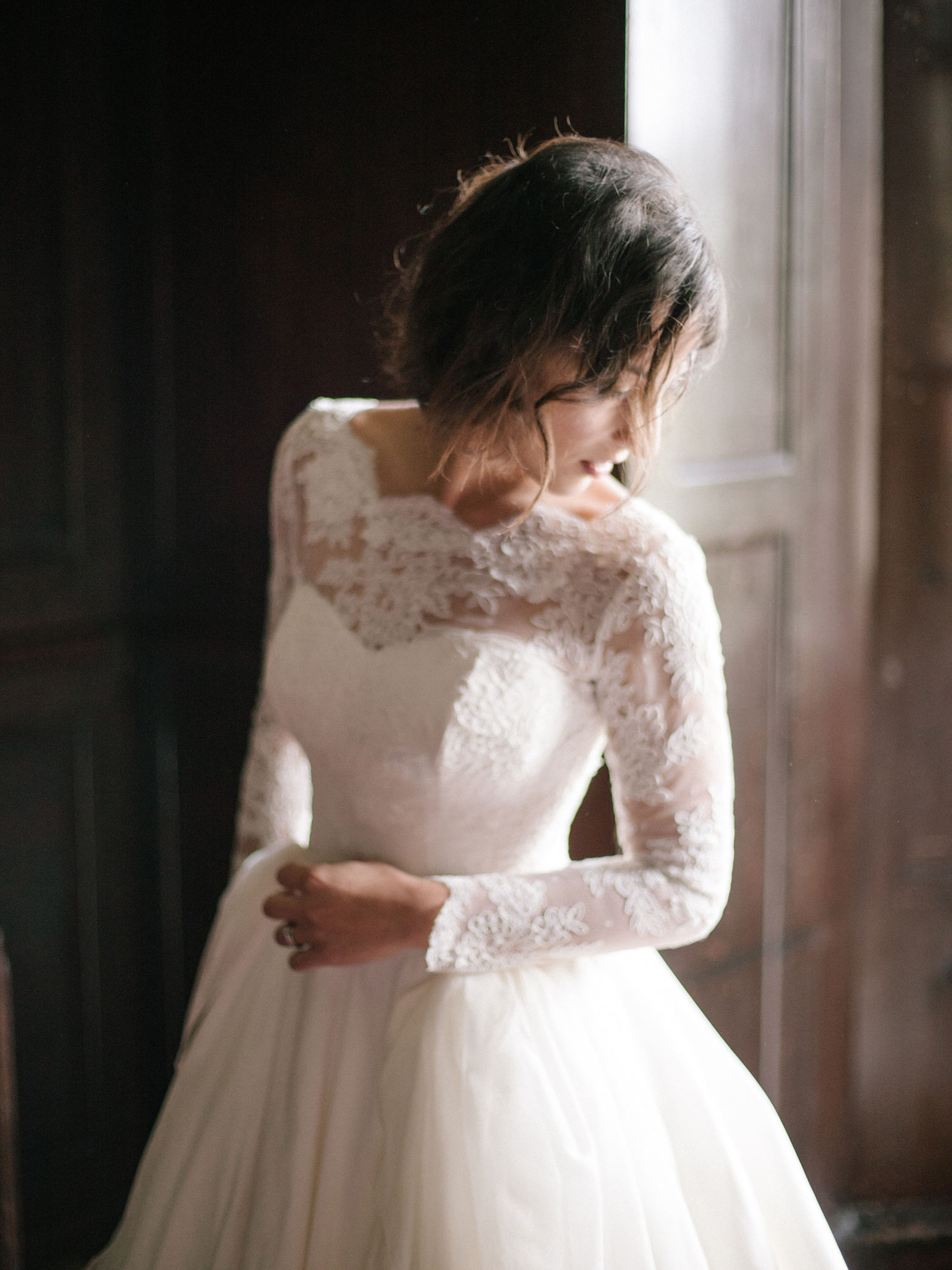 Caroline Arthur wedding dress designer