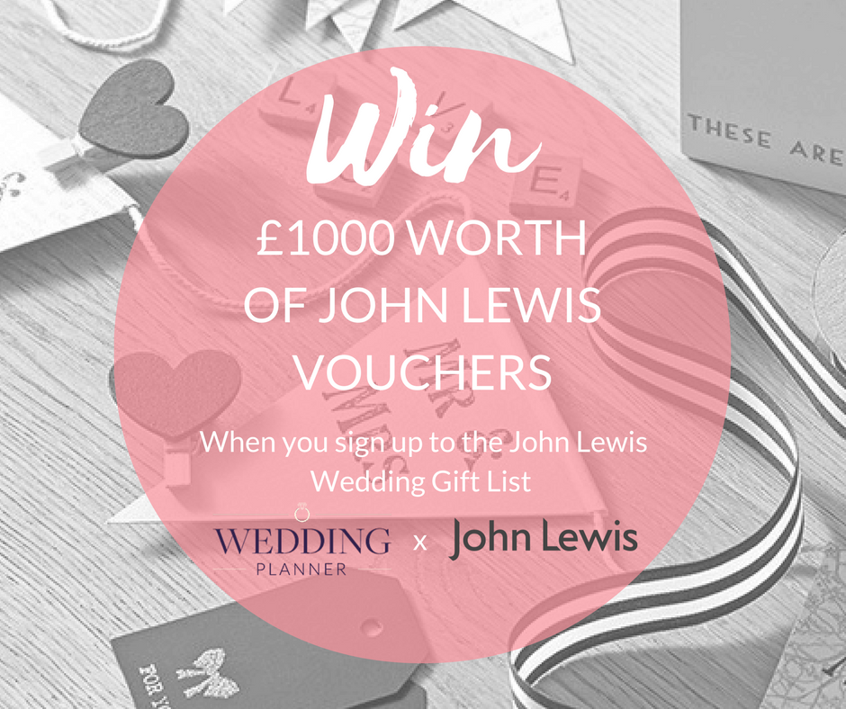 Wedding Planner, John Lewis Competition, Competition, Win, Gift List, Wedding Gift List 