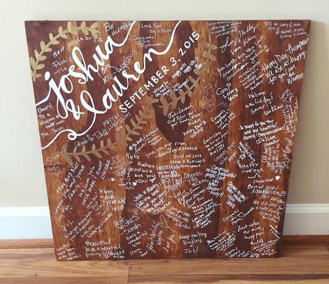 wedding guestbook signed
