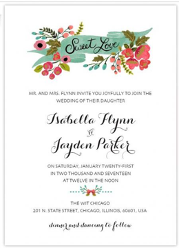 Floral Wedding Invitations - Wedding Planner - WeddingPlanner.co.uk