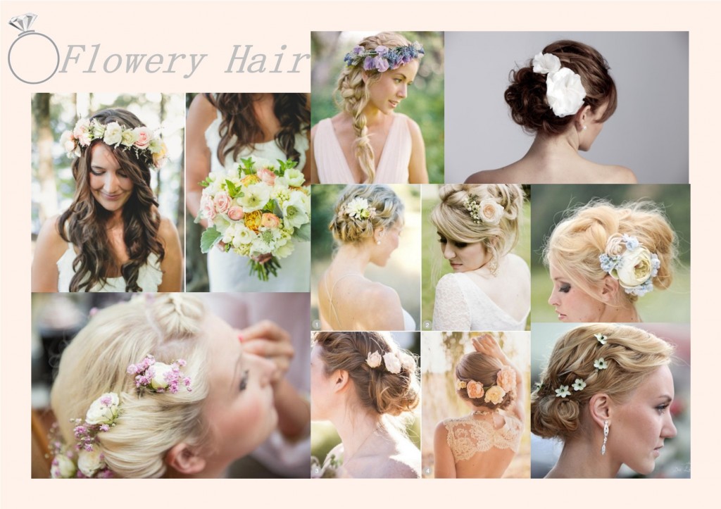 Bridal Hair with flowers