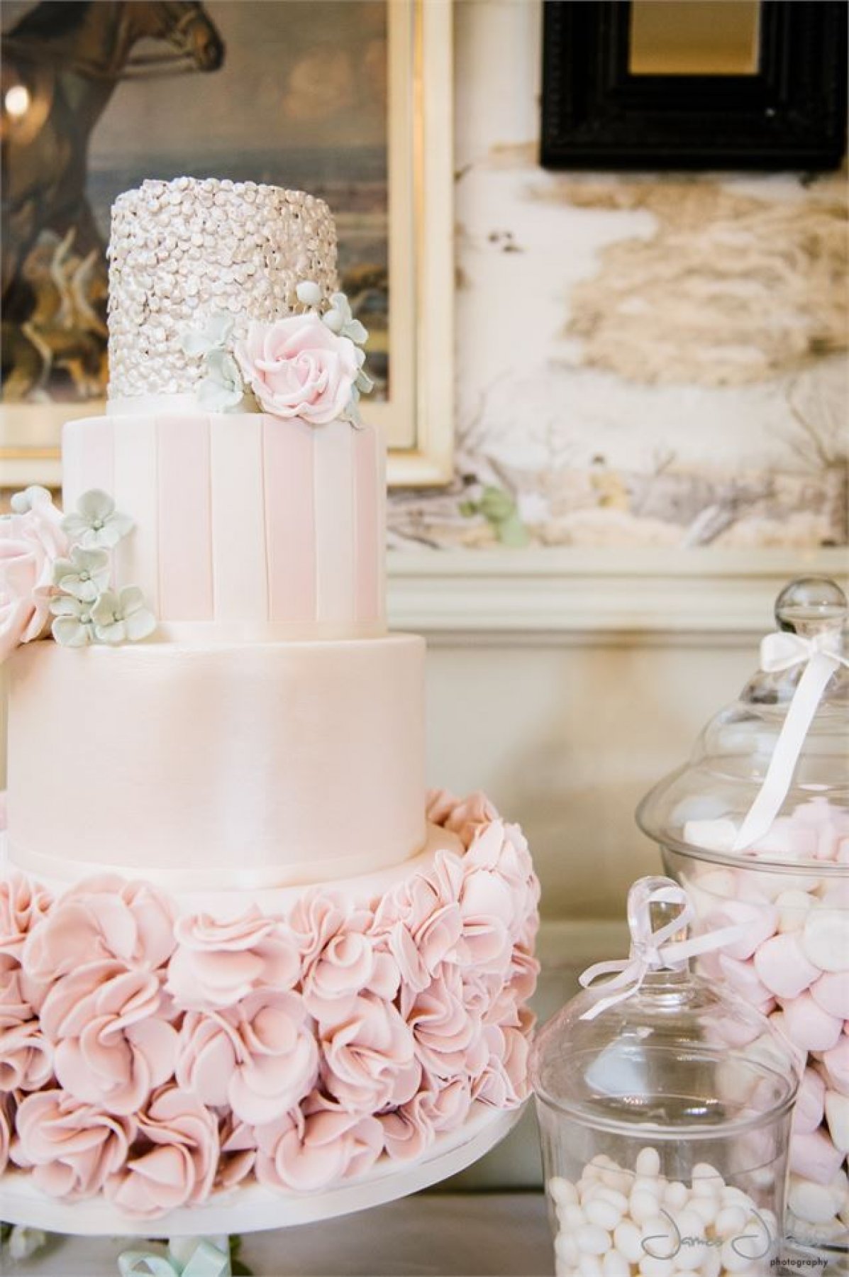 Pretty Sugar Cake Company | Wedding & Celebration Cakes | Pink wedding cake,  Blush wedding cakes, Wedding cake designs simple