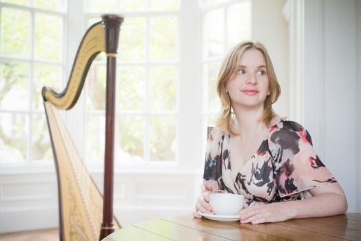 - Harpist Emma Yates-Butler
