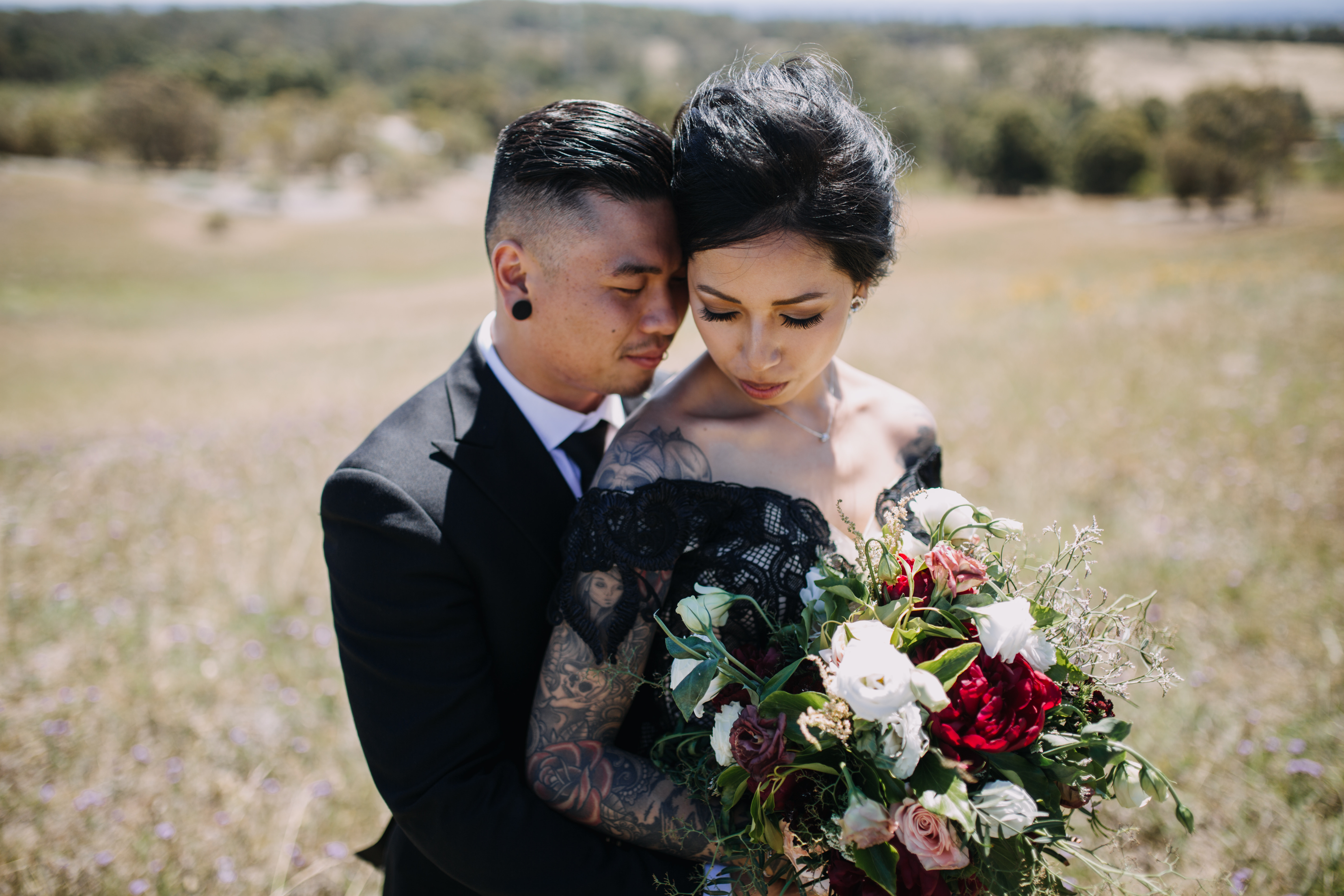 Victorian Gothic Wedding Inspiration in the Garden - Chicago Style Weddings