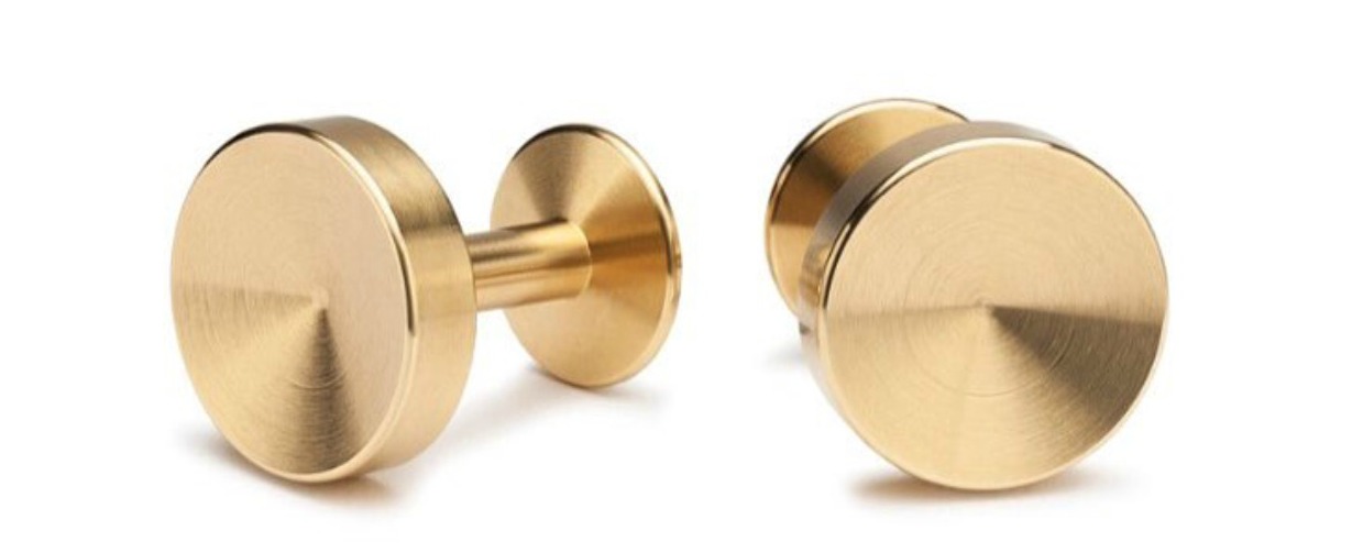 plain gold cufflinks