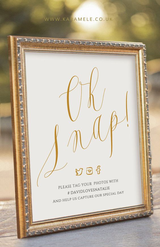 4. Make the bride and groom's chairs stand out by decking them out with goregous foliage and calligraphy signs. These will also make for fab photos on the night. 

4. Make the bride and groom's chairs stand out by decking them out with goregous foliage and calligraphy signs. These will also make for fab photos on the night. 

wedding planner, instagram hashtag sign, wedding signs 