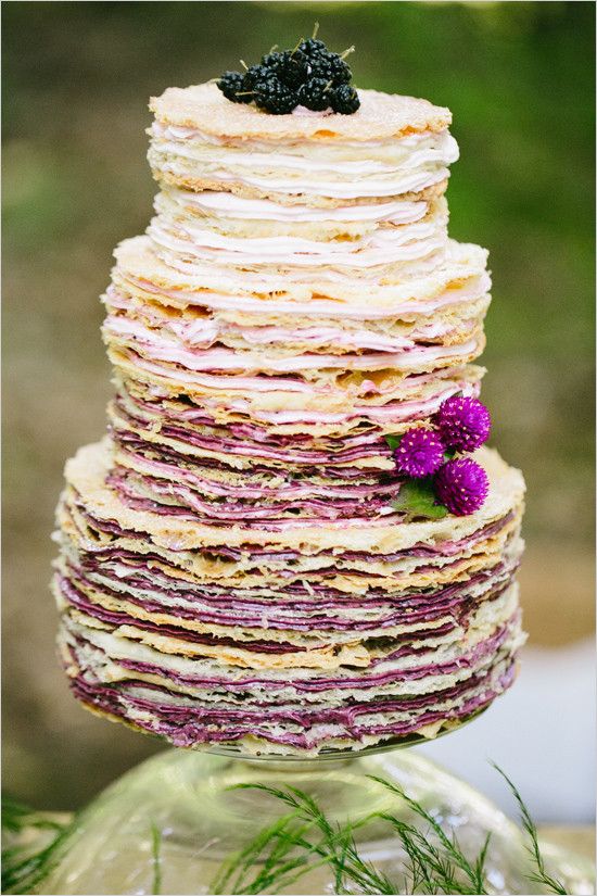 Crepe cake, pancake cake, wedding cake alternatives, wedding cake trends, wedding cake ideas, 2017