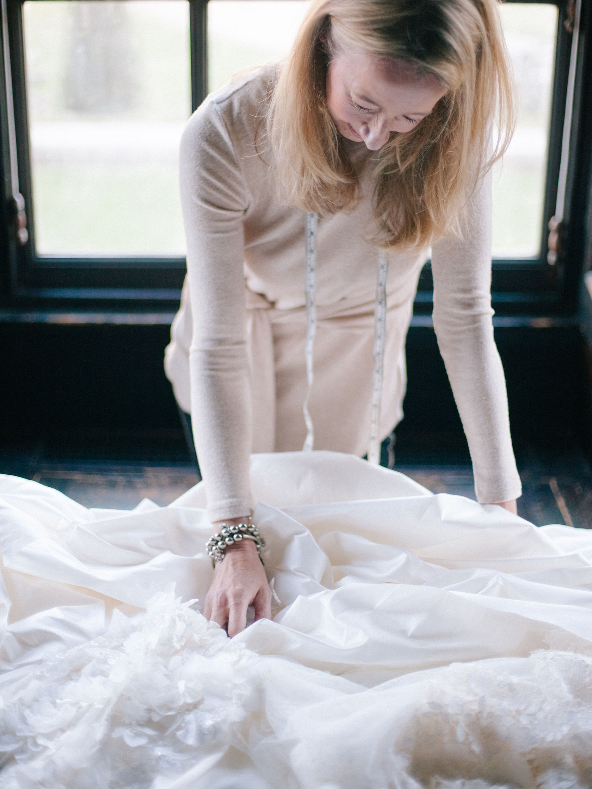Caroline Arthur bridalwear materials