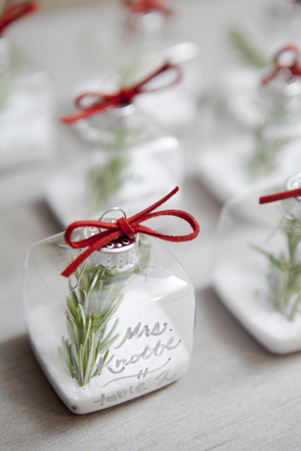 Salt ornament place cards