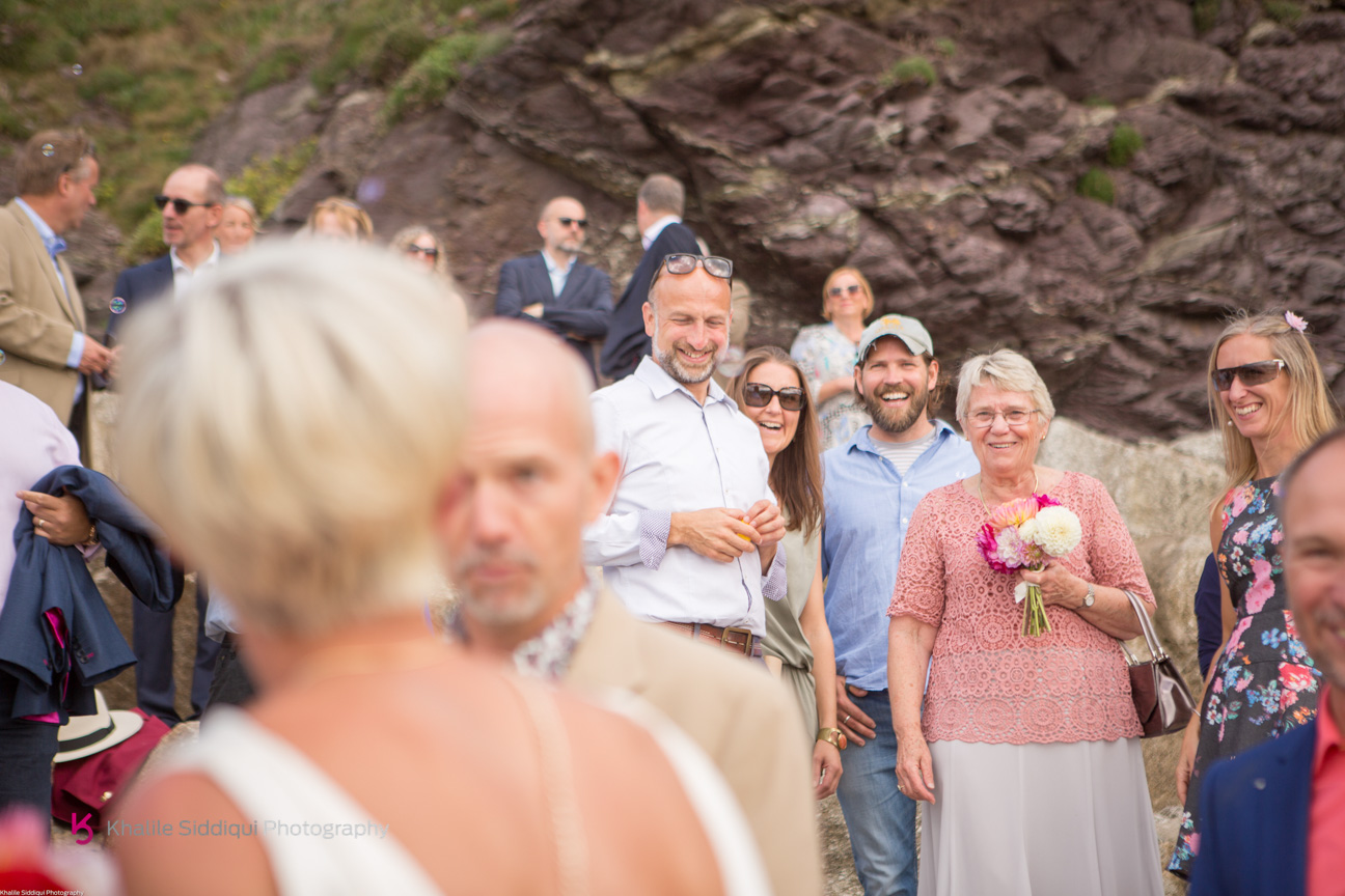 cornwall beach wedding, real wedding cornwall, roscarrock wedding, teepee wedding