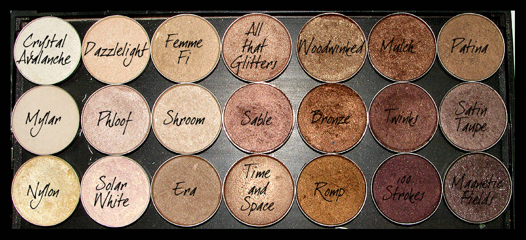 mac eyeshadow color list