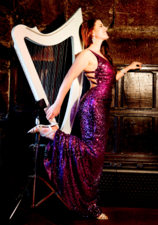 Wedding harpist, Rebecca Mills