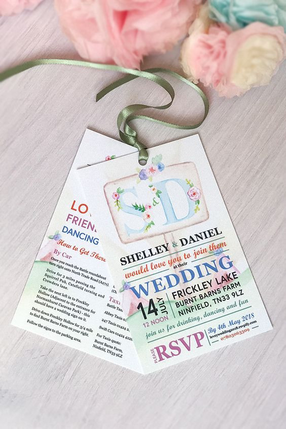 festival themed invite