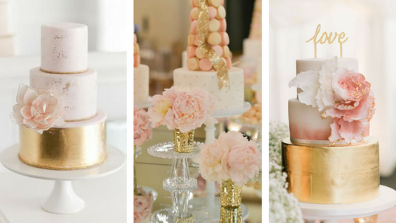 Wedding Cakes, Wedding Inspiration, Inspire Me, Gilded Rose, Blush, Gold