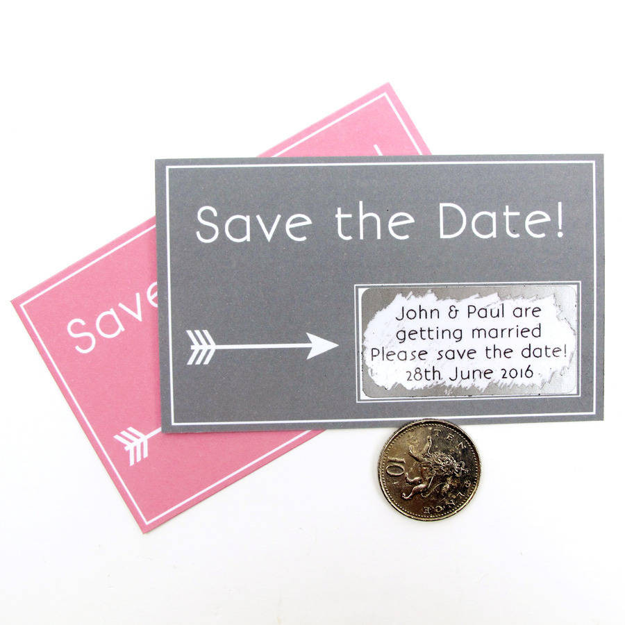 scratch card save the date