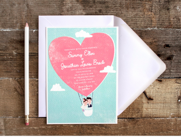 The Lovely Drawer wedding invitations