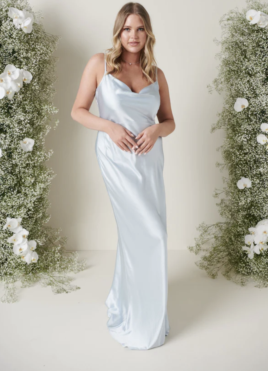 pretty lavish bridesmaid dress