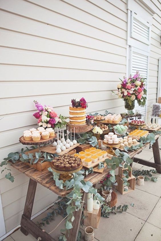 Dessert Bar, Cake Bar, wedding cake alternatives, wedding cake trends, wedding cake ideas, 2017