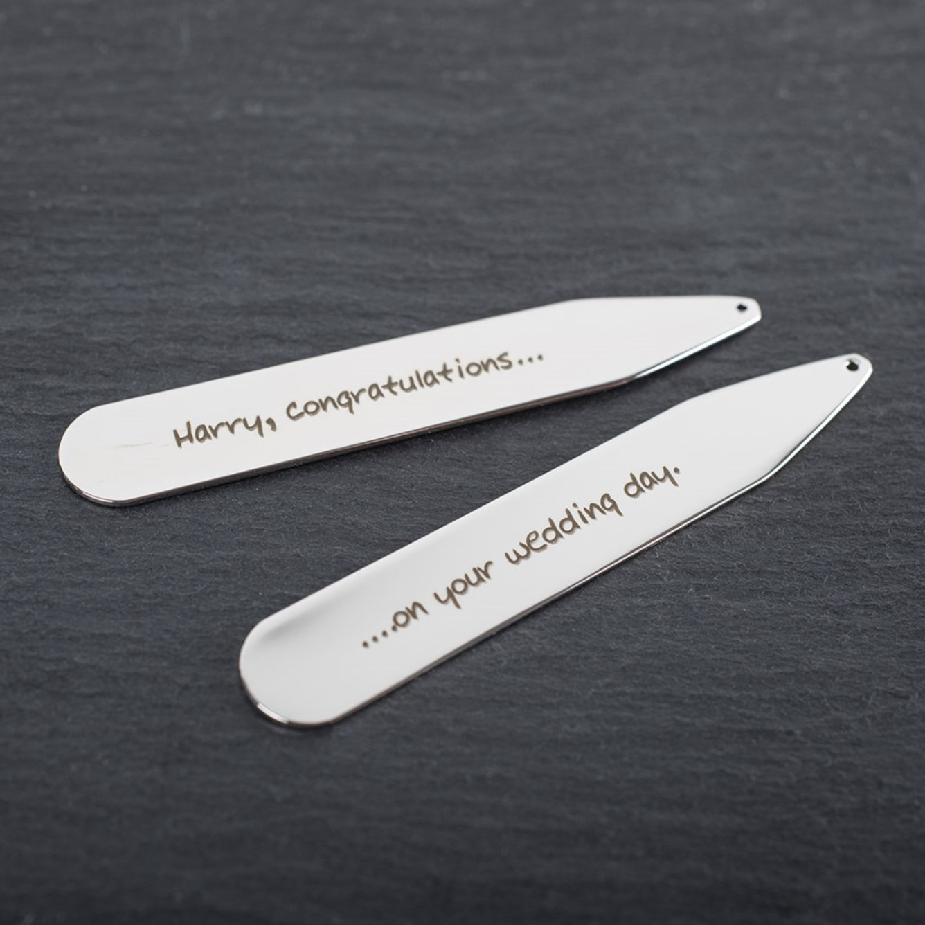 personalised collar stiffeners