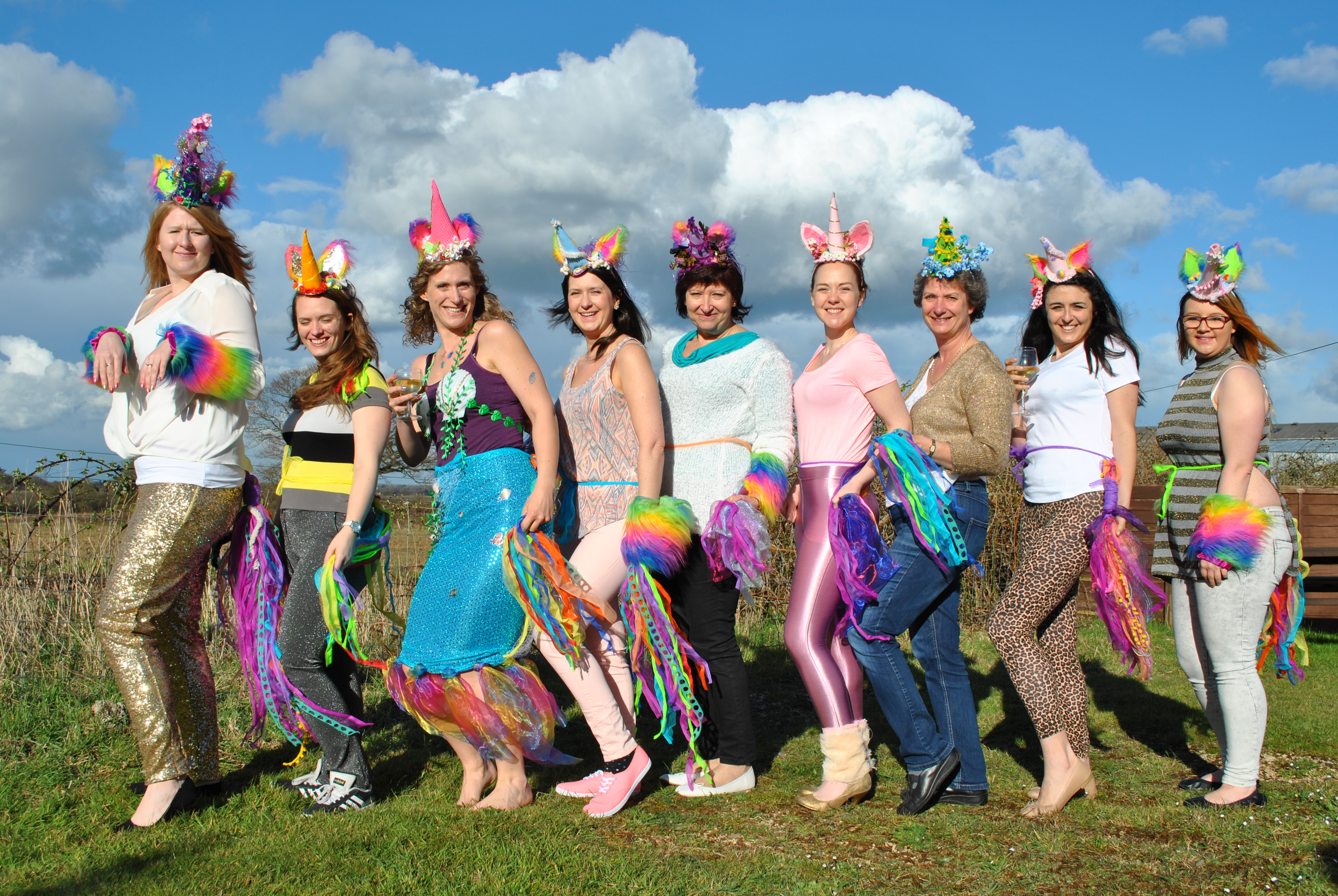 hen do unicorns, unicorn costume, hen do ideas