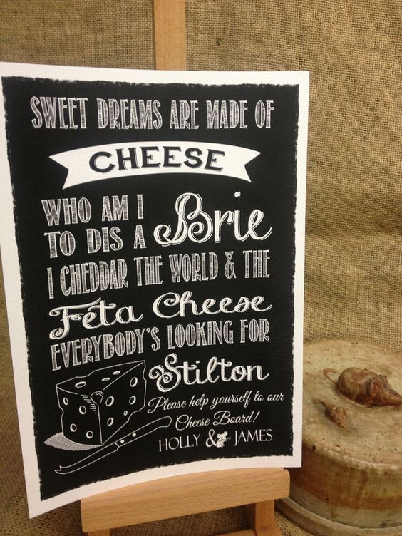 wedding planner, wedding signs, wedding DIY, cheese board sign 