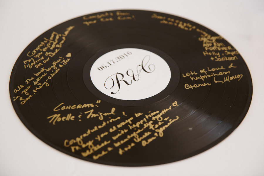 vinyl guest book