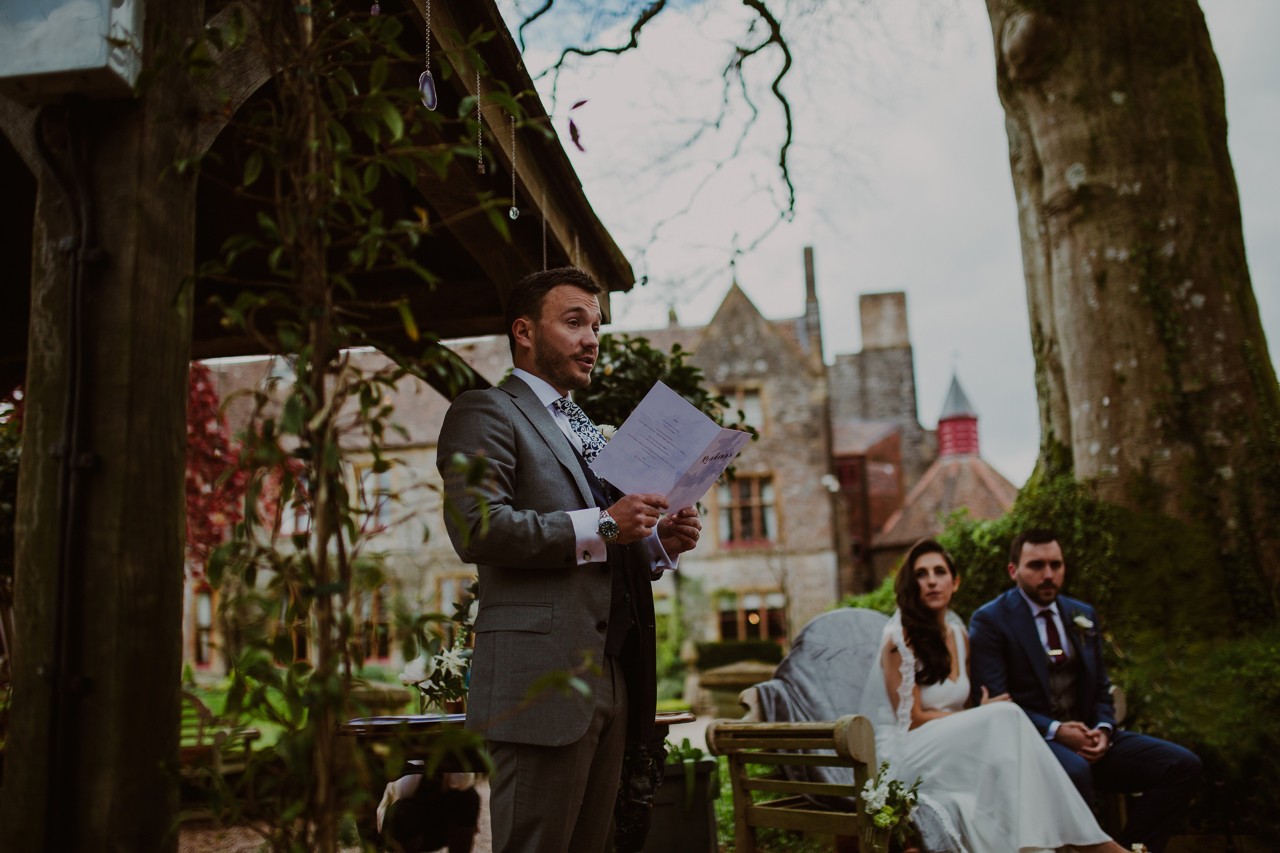 lara and ben, real wedding, huntsham court, country house real wedding, 1920's wedding, speakeasy wedding, DIY wedding