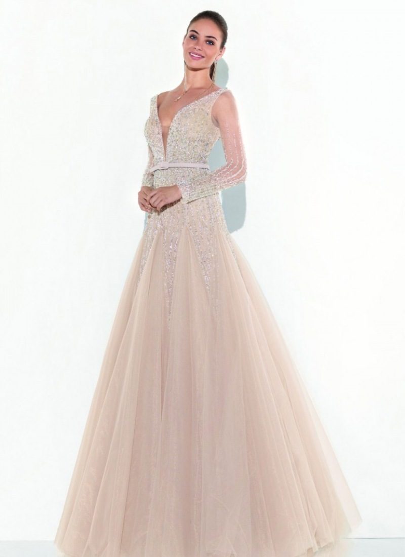 pastel wedding dress