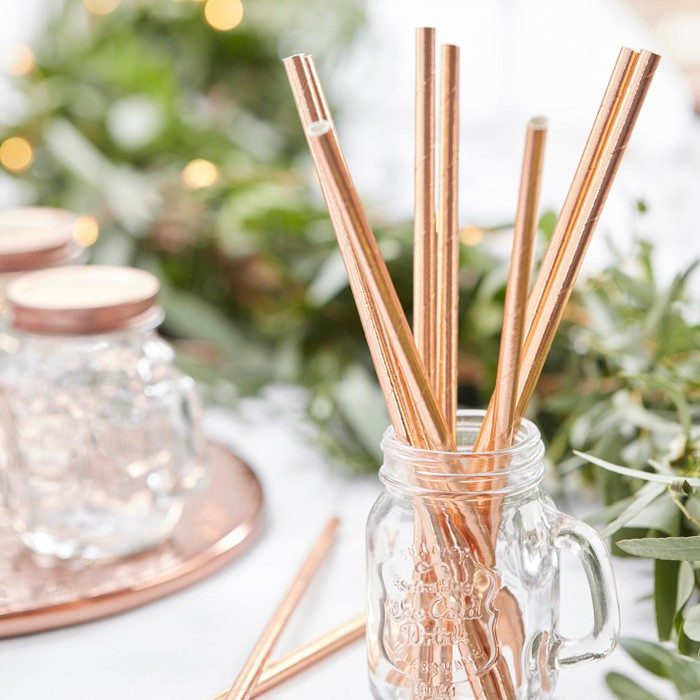 paper straws, wedding straws