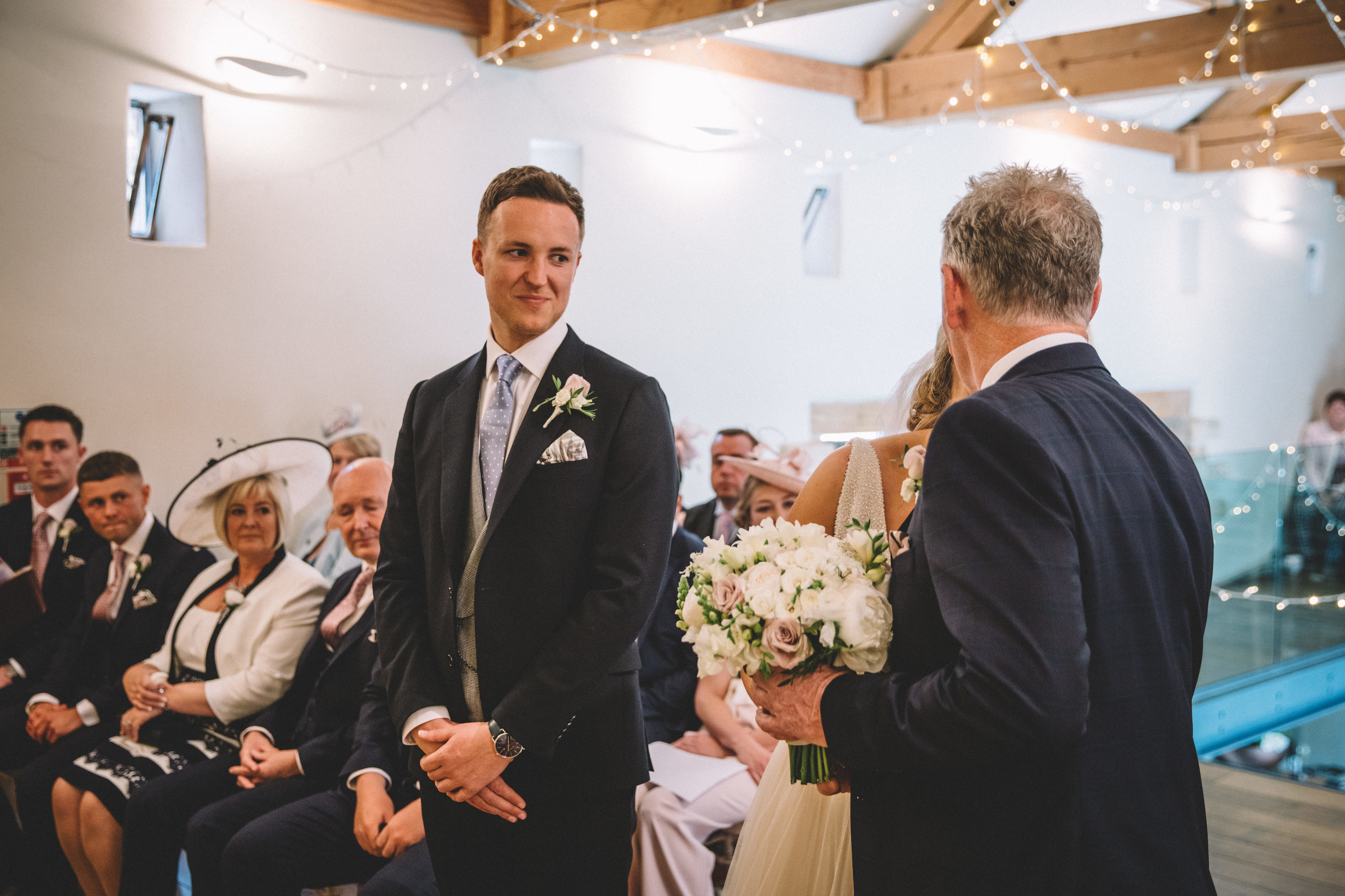 Rustin barn wedding with an elegant twist at the priory cottage