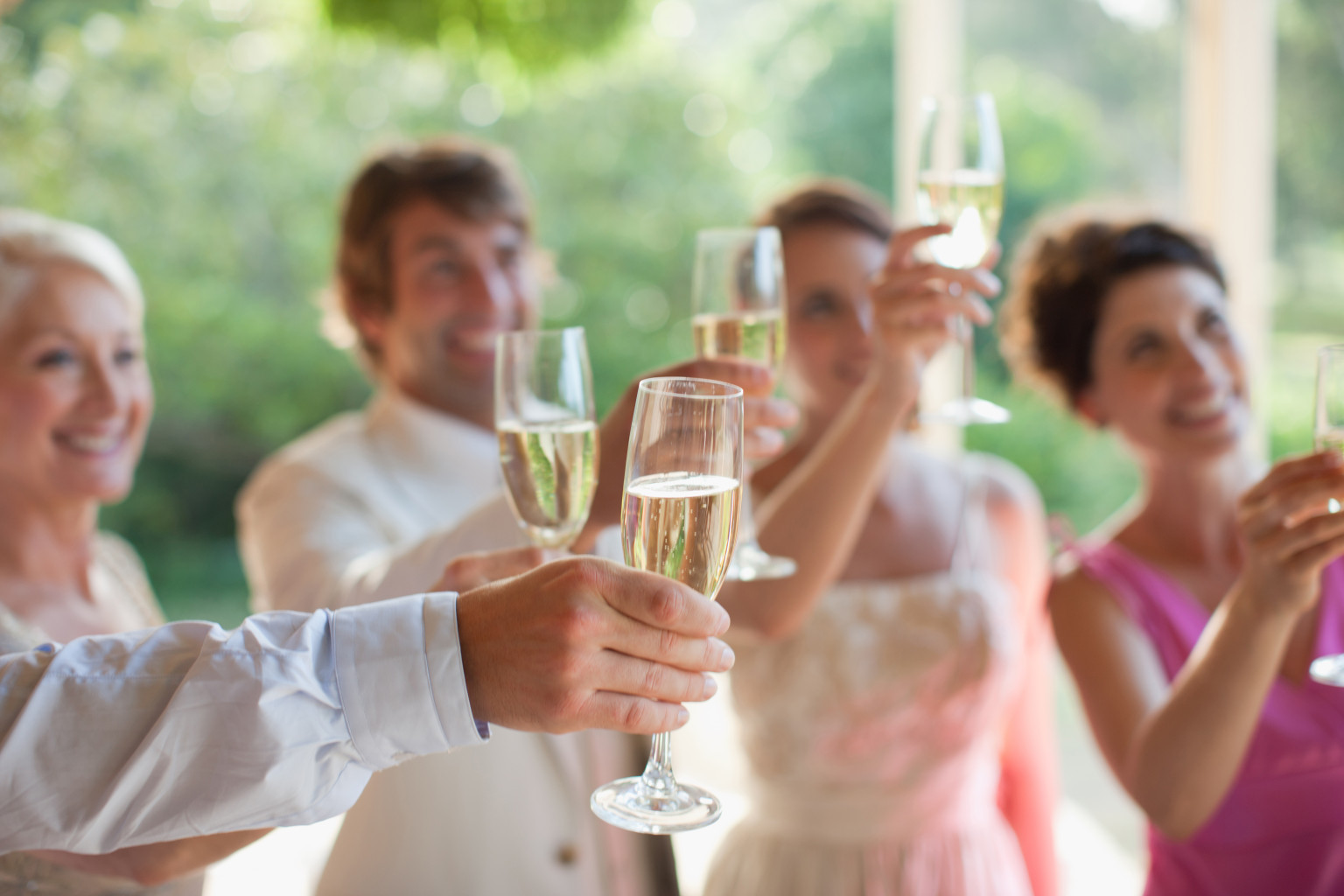 toasting a wedding