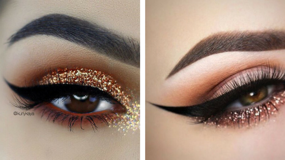 glitter eyes, make up trend, make up looks, glitter make up, wedding make up