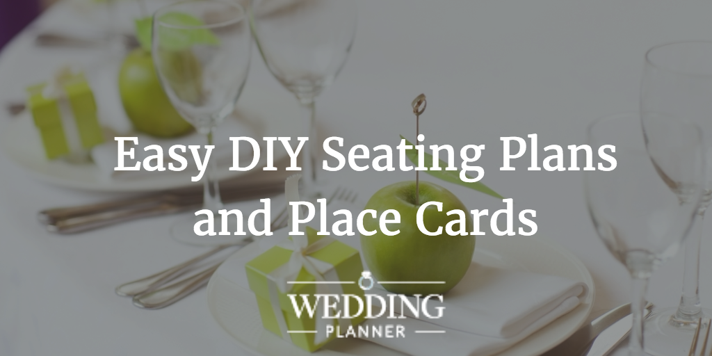 DIY seating plan and place cards