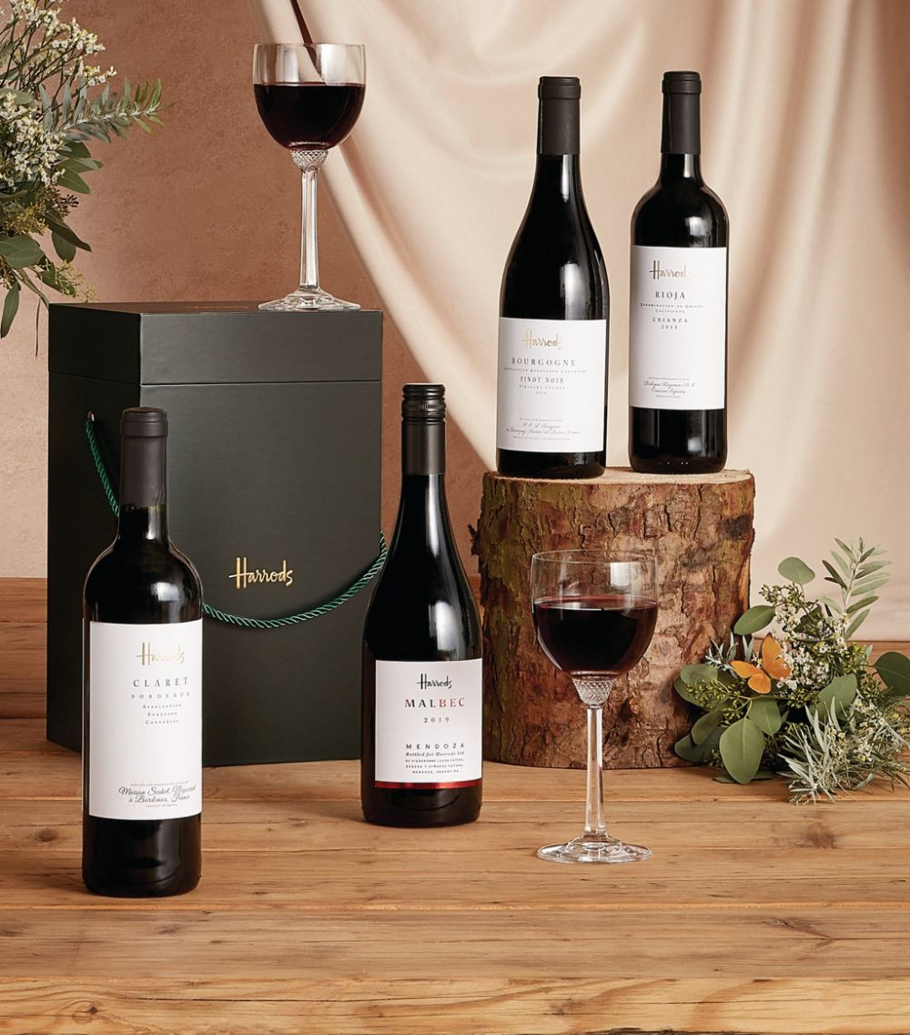 harrods red wine gift box