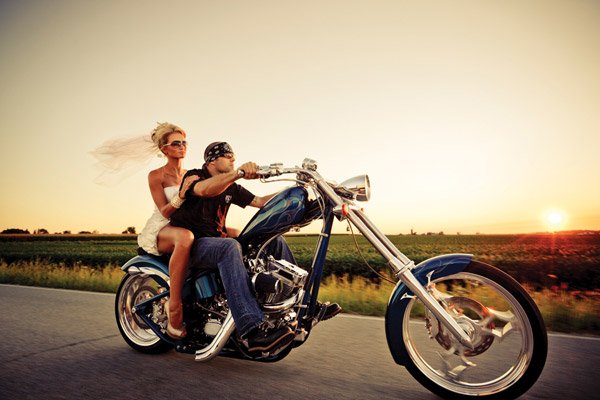 motorbike bride