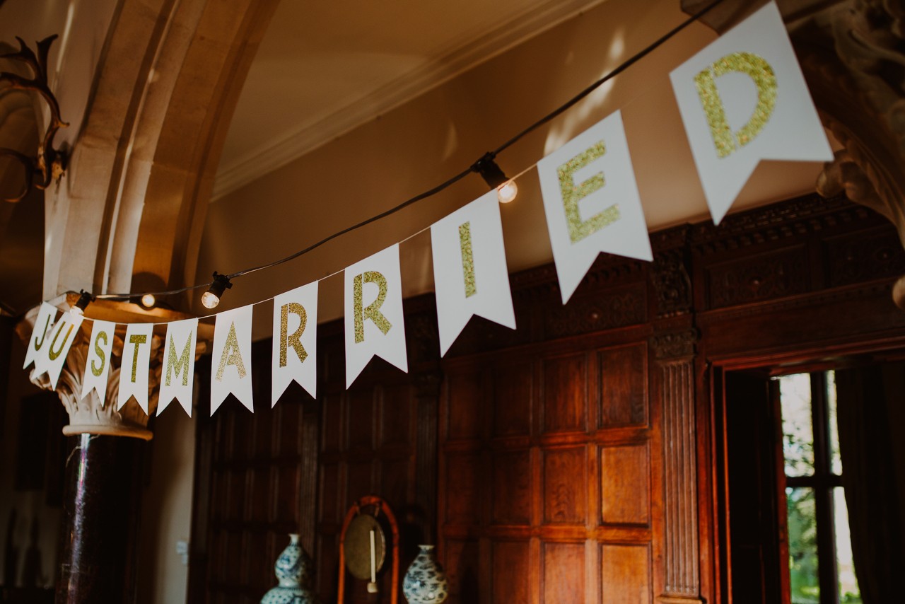 lara and ben, real wedding, huntsham court, country house real wedding, 1920's wedding, speakeasy wedding, DIY wedding