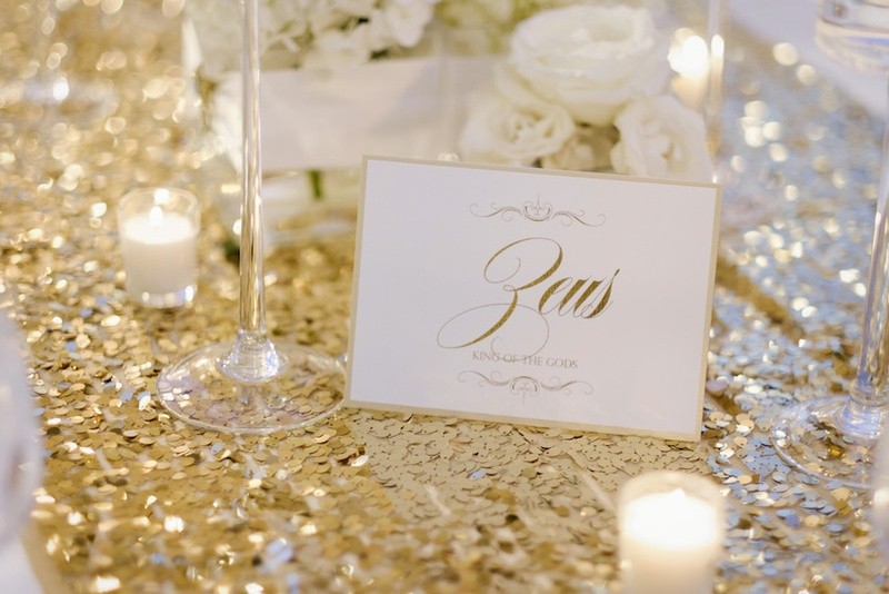 wedding table names, wedding table ideas, greek mythology names