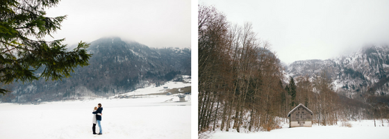 wedding, engagement photoshoot, wedding photoshoot, real wedding, swiss mountains, swiss wedding, bride, bride to be, winter wedding, winter engagement 