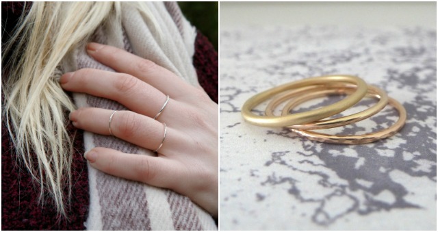 nikki stark, wedding ring, wedding band, gold wedding band